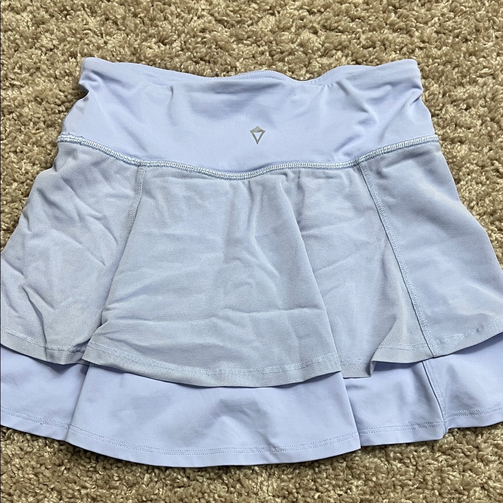 Ivivva by Lululemon Light Blue Layered Skort for Girls sz 7 - Picture 8 of 11